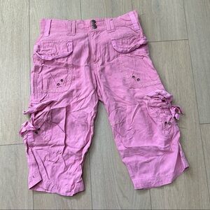 Rare Silk Da-Nang Cargo Capri Pants size 0